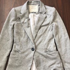 Grey Anthropologie cartonnier blazer